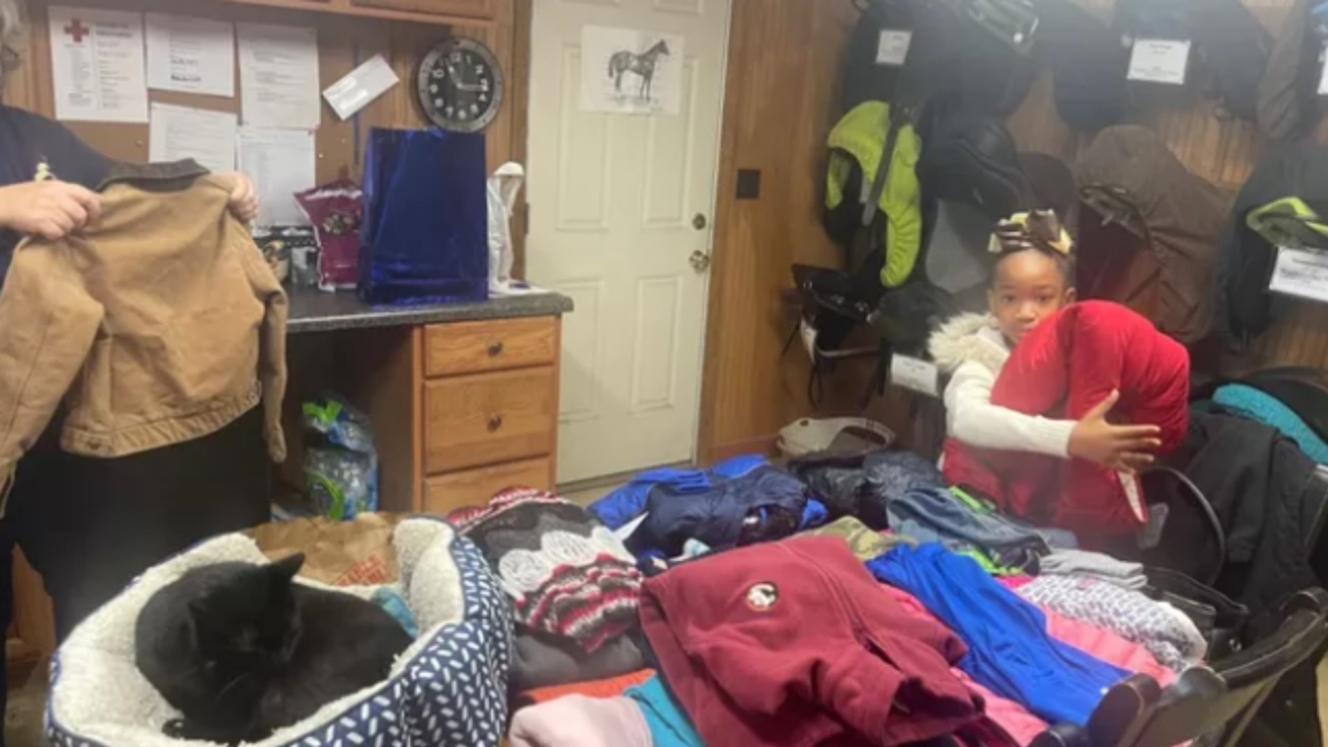 This goes way beyond just the holidays, Ciaunna is hoping to create a coat and uniform closet within her school.