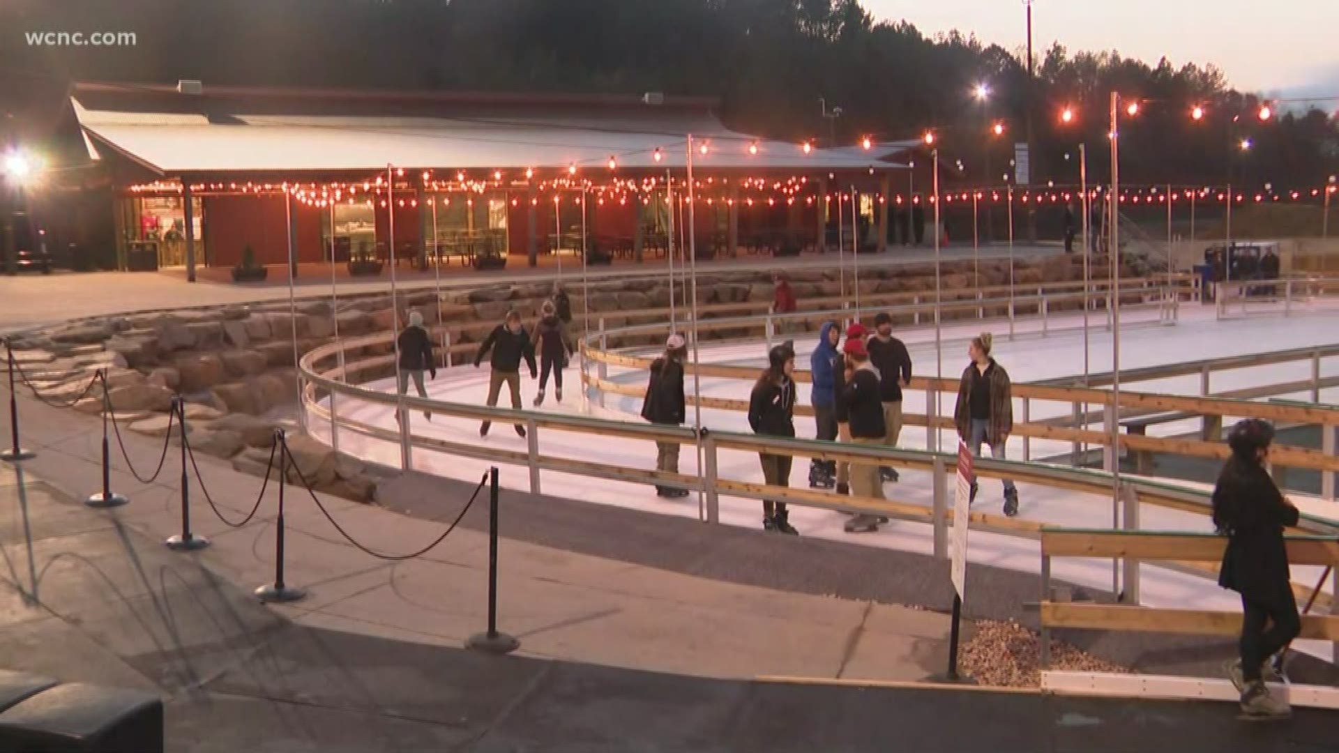 The renderings that had everyone talking in recent weeks have taken shape at the Whitewater Center. Tuesday, visitors can lace up their skates and hit the ice.