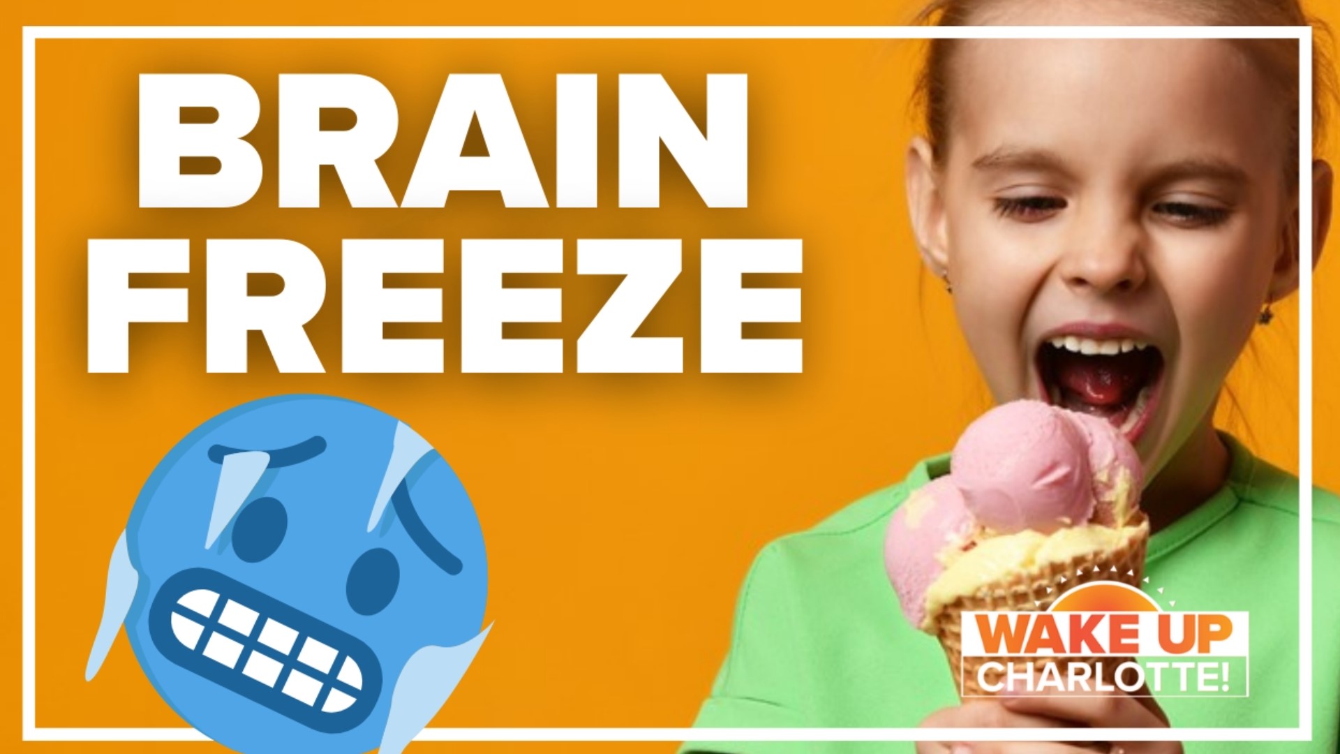 Your brain doesn't technically freeze, but changing the body temperature quickly can cause some pain.