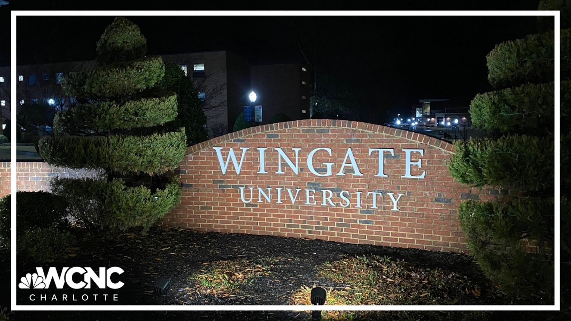 The attacker, who is not a student at Wingate, has been arrested.