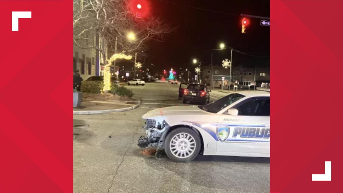 Teen charged with DWI after running red light, hitting patrol car in Morganton
