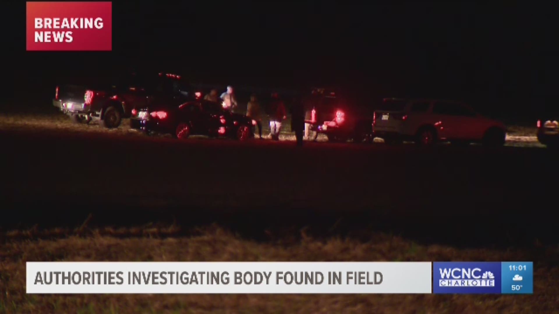 Sheriff's deputies say the body was found in a field off McManus Road near Latham Road in Monroe on Monday afternoon.