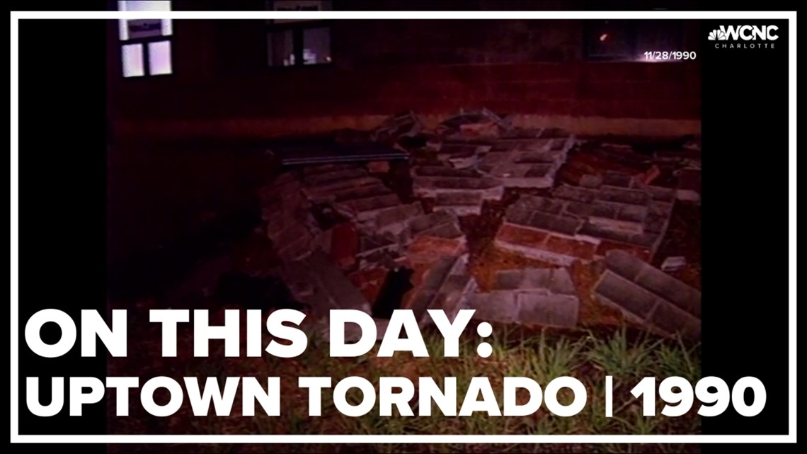 Brief tornado hits Uptown Charlotte on this day in 1990 | wcnc.com