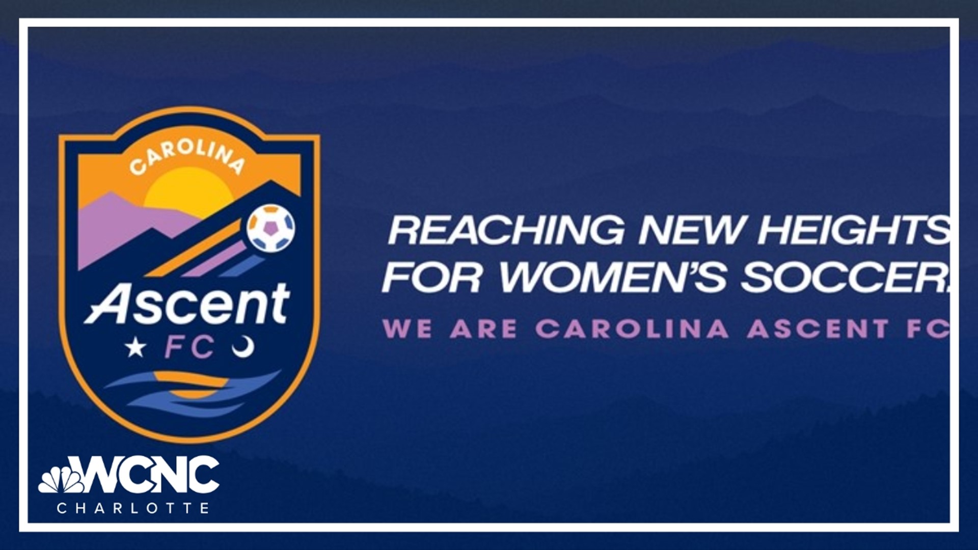 Carolina Ascent's logo features mountains, the sun, and symbols from the North Carolina and South Carolina flags.