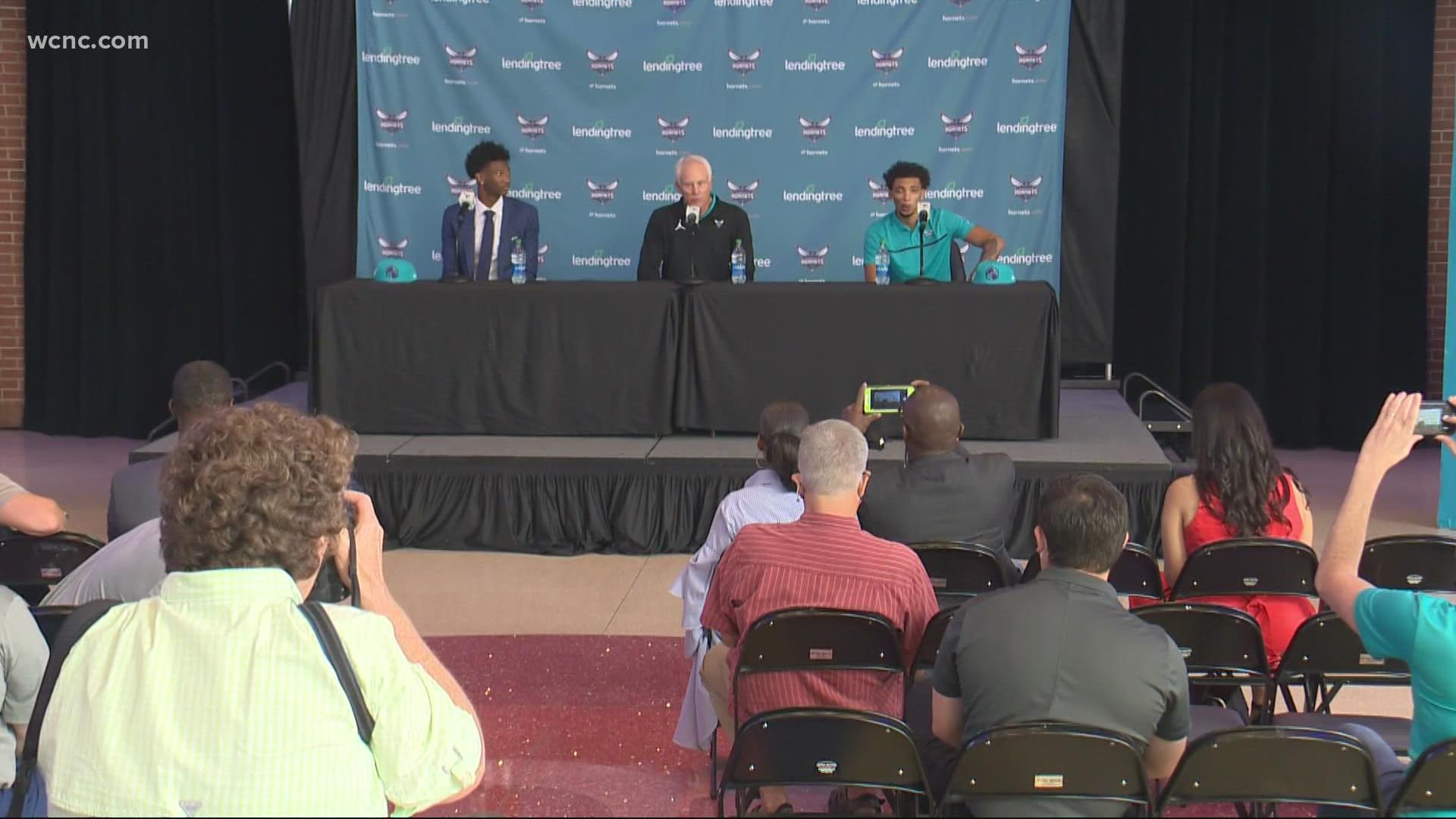 The Hornets' picks say they're ready to bring their talent and youth to the team.