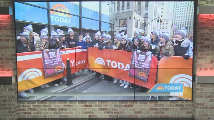 Marvin Ridge Middle School students perform on 'Today'