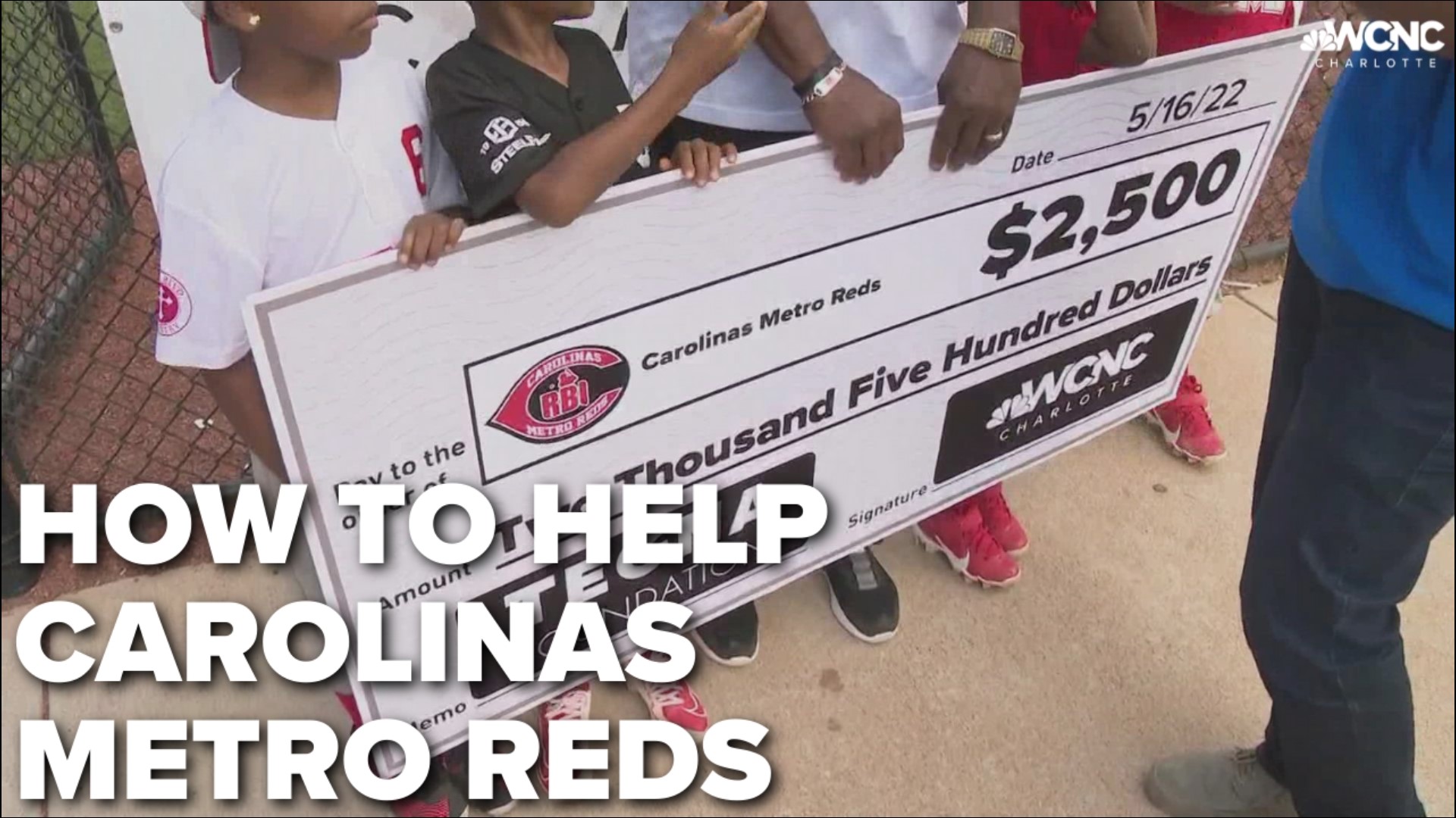 The Carolinas Metro Reds give underserved kids a chance to play baseball.