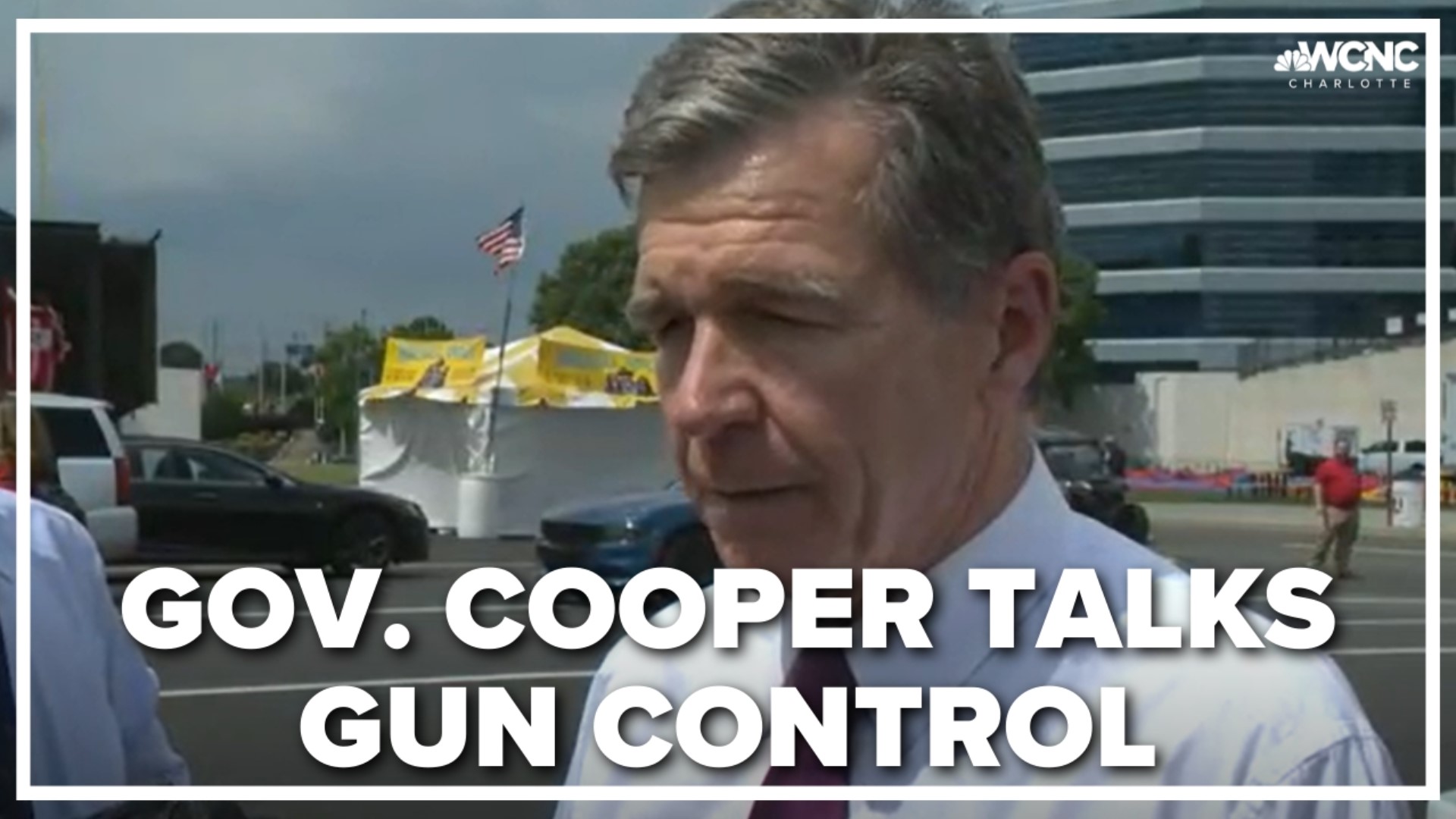 Gov. Roy Cooper advocating for stricter gun laws after deadly shooting in Texas.