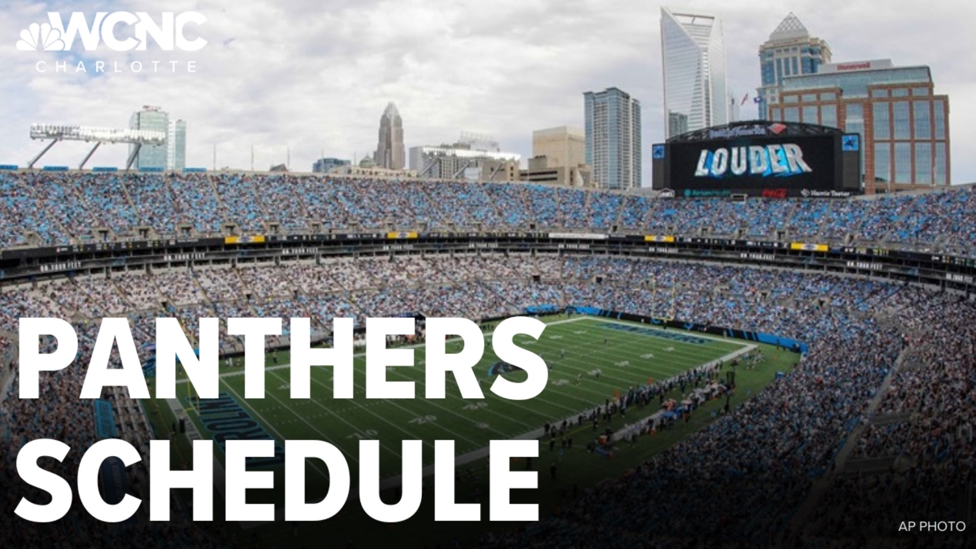 The Carolina Panthers released their regular season schedule.