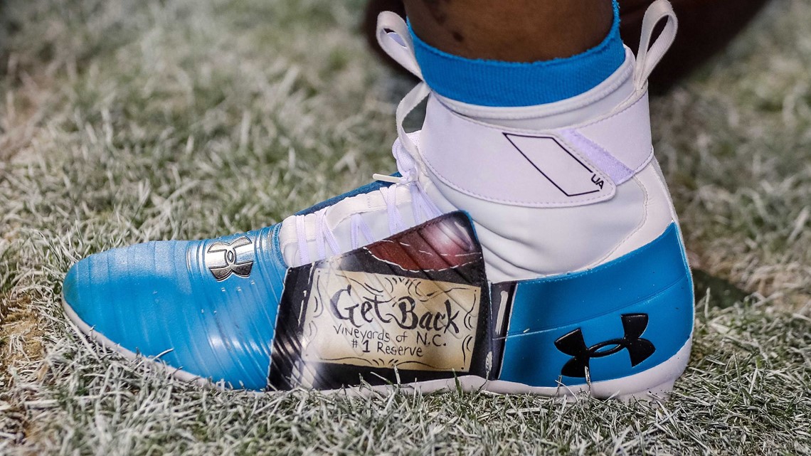 blue cam newton cleats