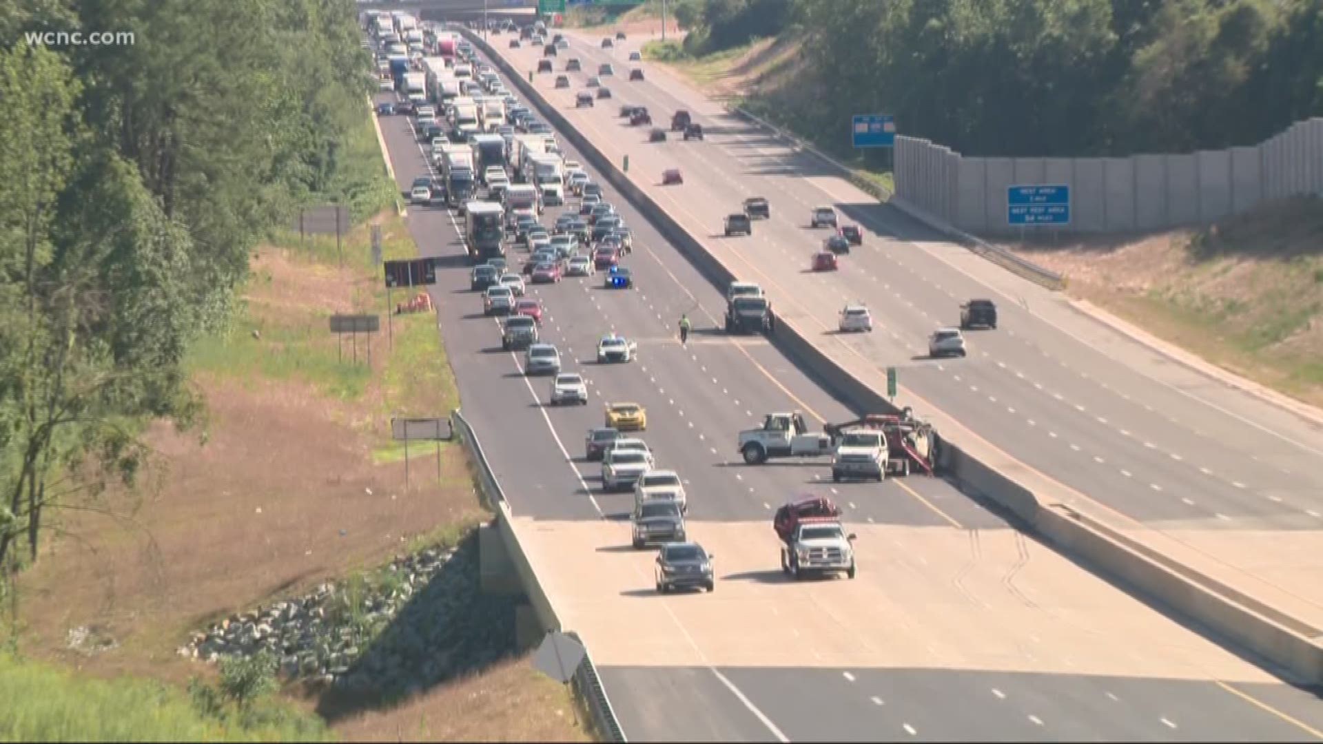 All lanes of I-85 North near Kannapolis are back open after a crash shut down three lanes near Exit 60. No word on any injuries.