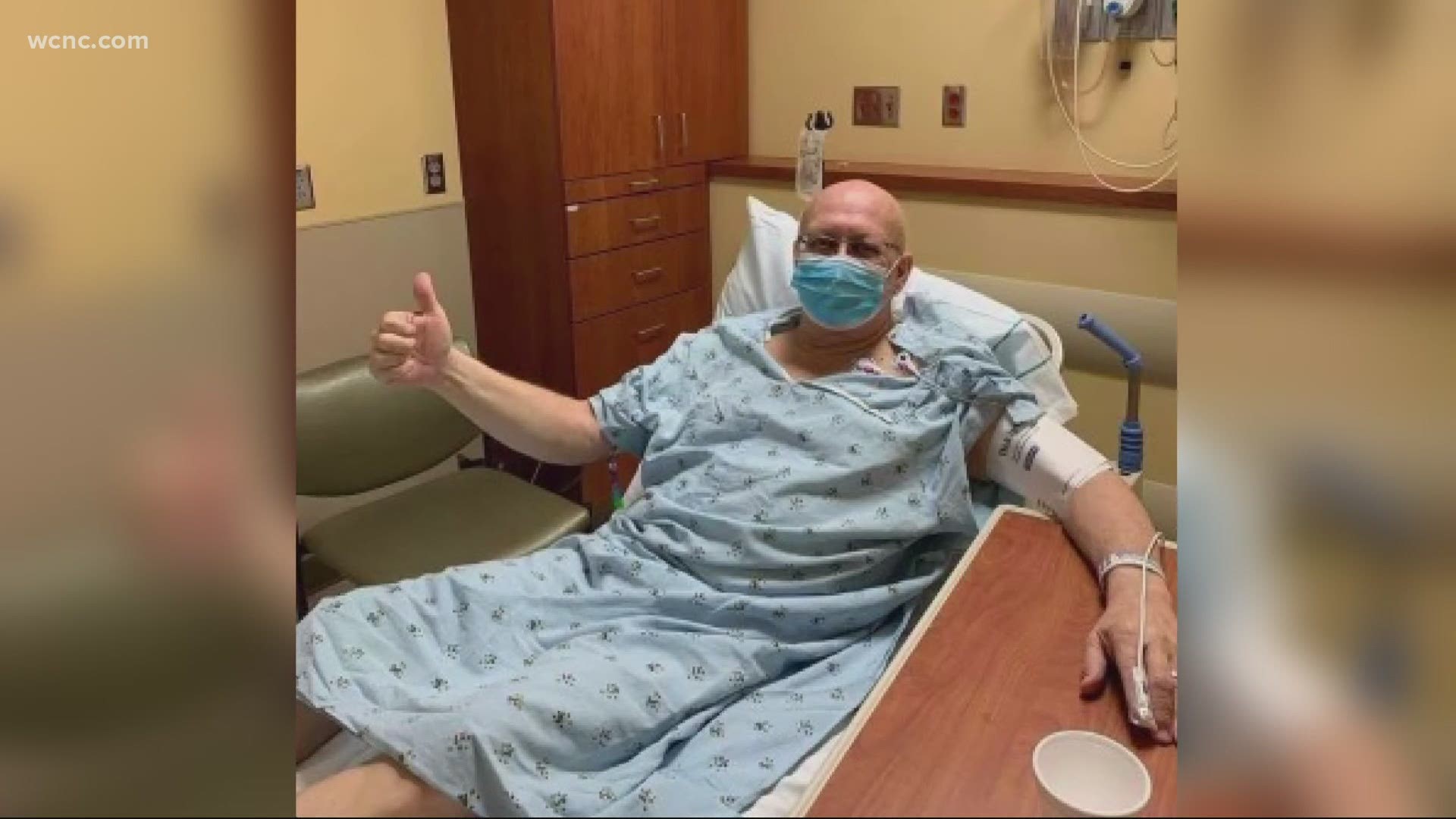 He's typically the one caring for others, but this Thanksgiving he's in the hospital getting a stem cell transplant in his fight against a rare form of leukemia.