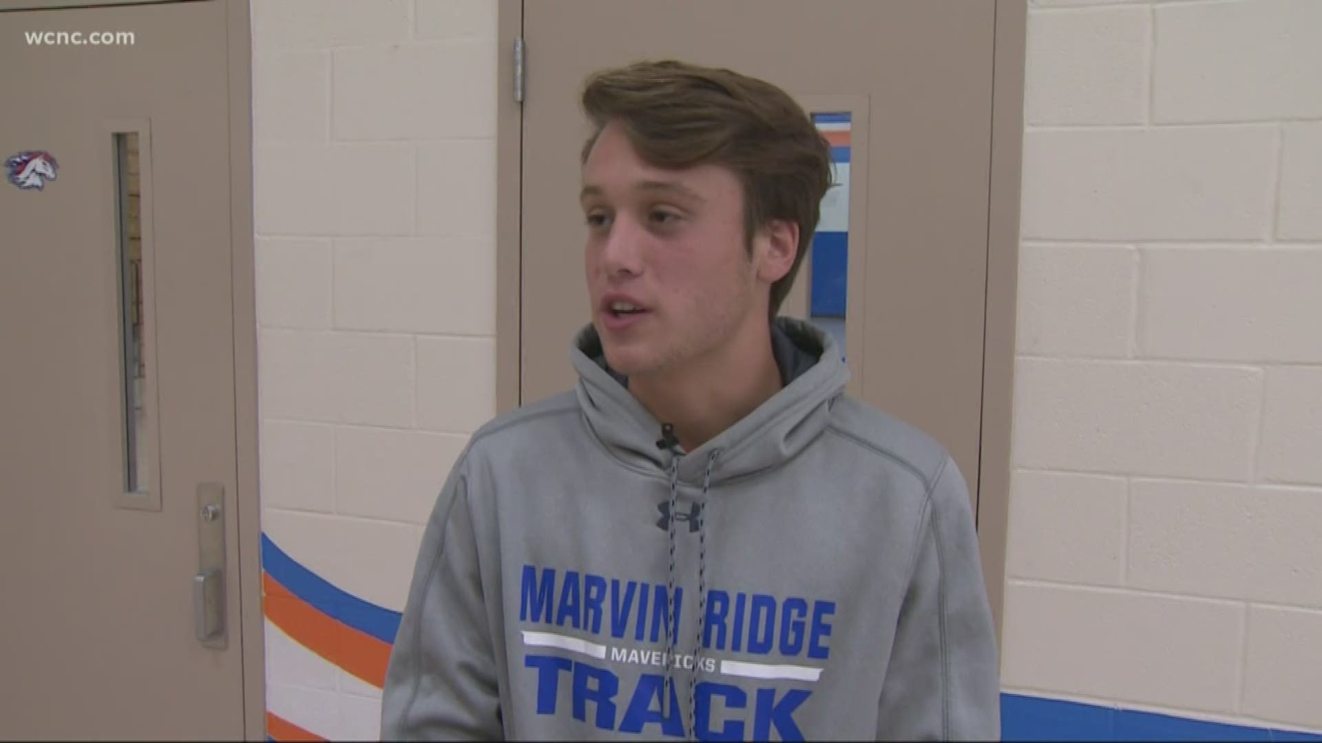 Gunner is a senior at Marvin Ridge High School on the cross country team.