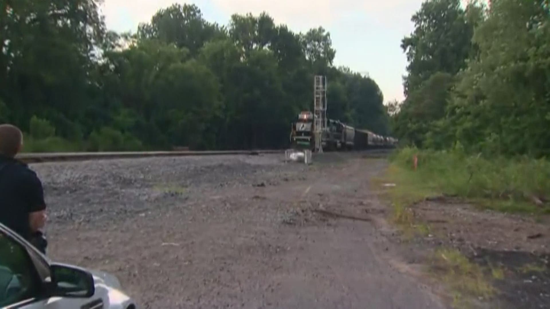 A manhunt is underway in west Charlotte after a high-speed chase up and down I-85 took place Wednesday afternoon.