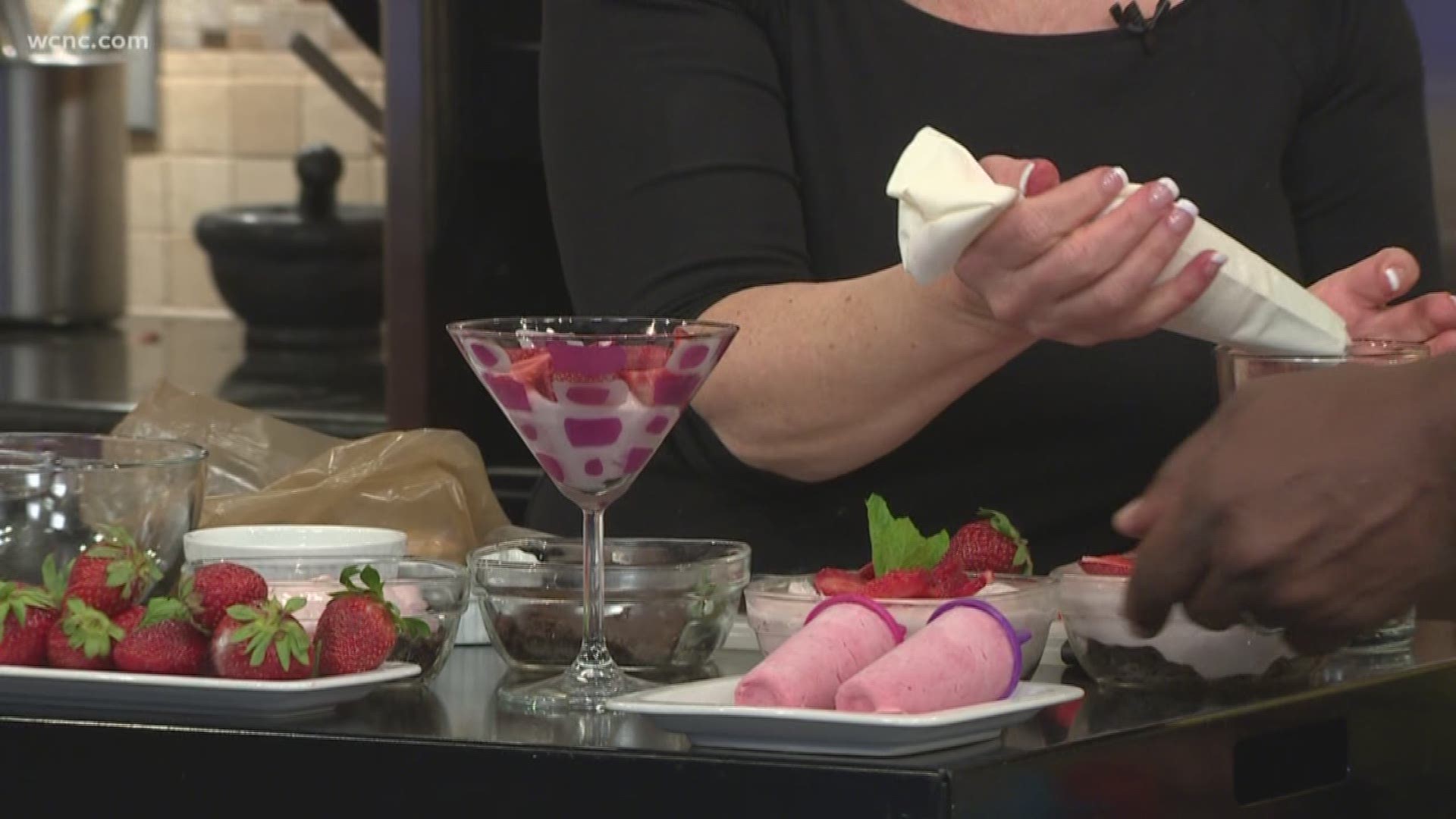Strawberries are in season and what better way to use them than a simple, summer dessert.