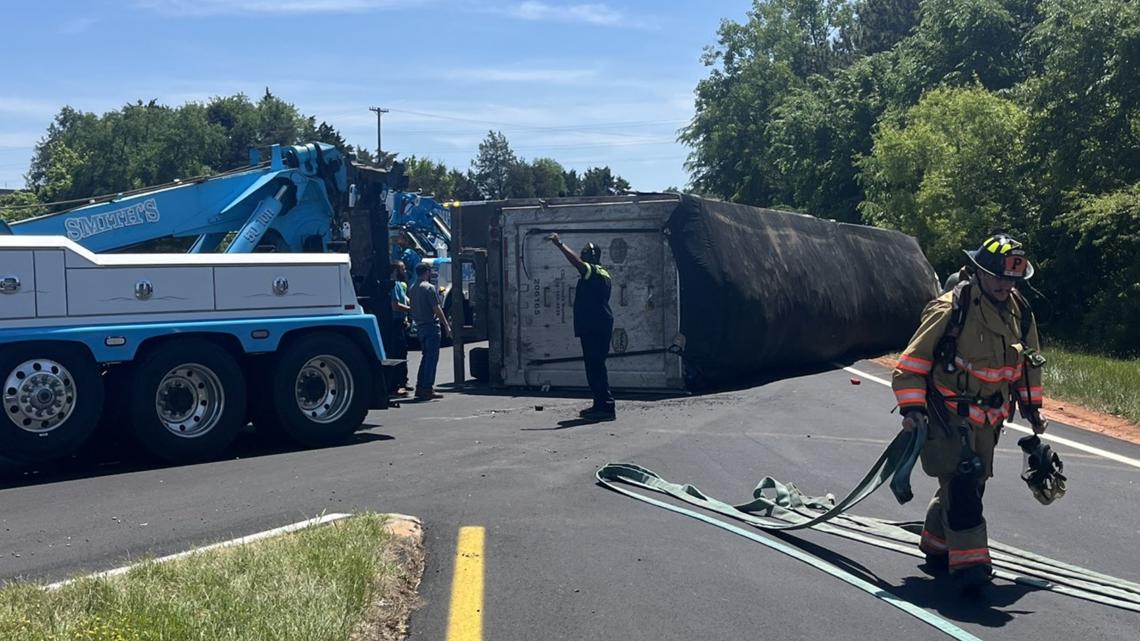 The crash happened on the Carowinds Boulevard ramp to I-77.