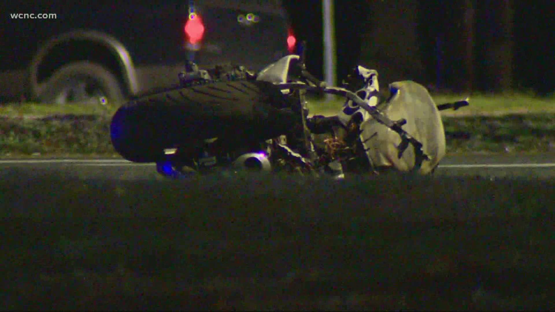 Charlotte-Mecklenburg Police Department responded to the crash near Albemarle Road and Nathanael Green Lane.