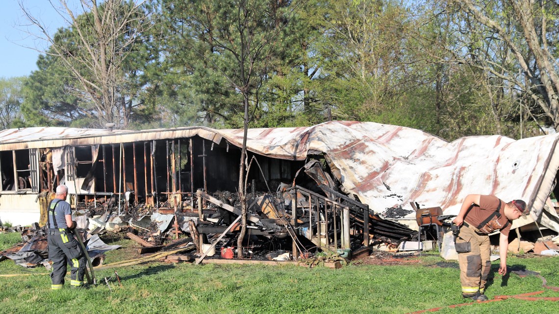 Earlymorning mobile home fire kills one person in Hiddenite