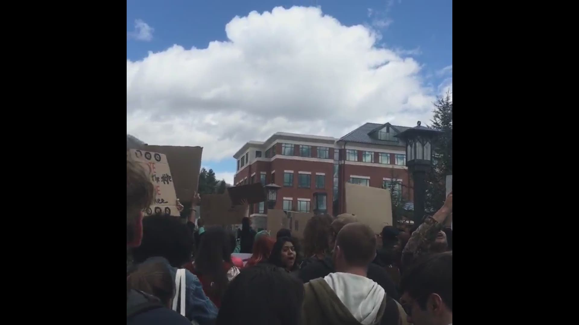 Appalachian State students rallied against the University of North Carolina system announcing it will follow House Bill 2.
