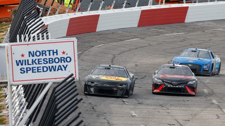 NASCAR Cup cars, trucks test at North Wilkesboro Speedway