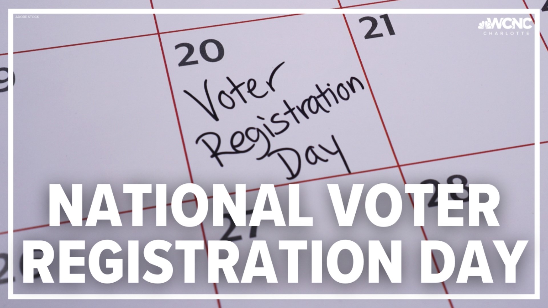 In North Carolina, you have until Friday, Oct. 14 to register to vote.