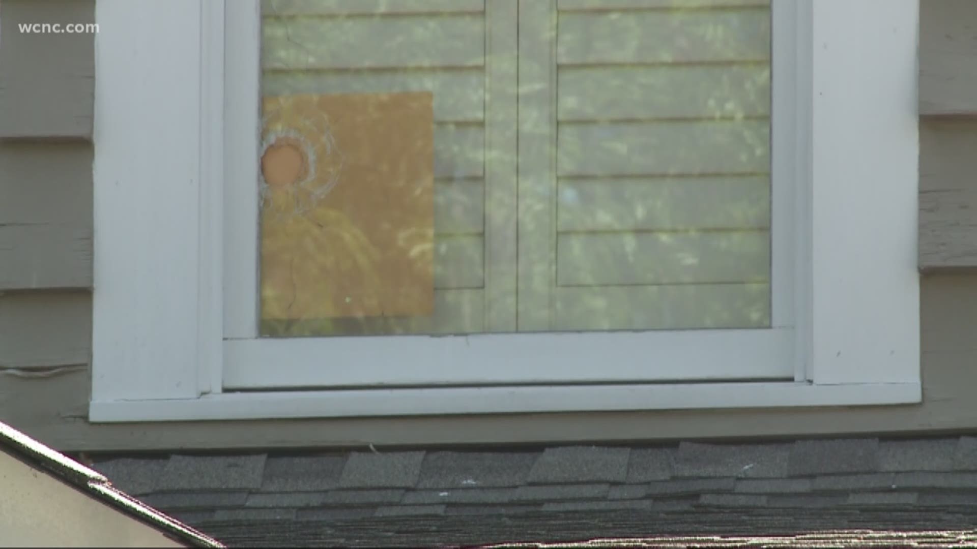 A neighborhood is on edge after a stray bullet went inside a family's home in Dilworth.