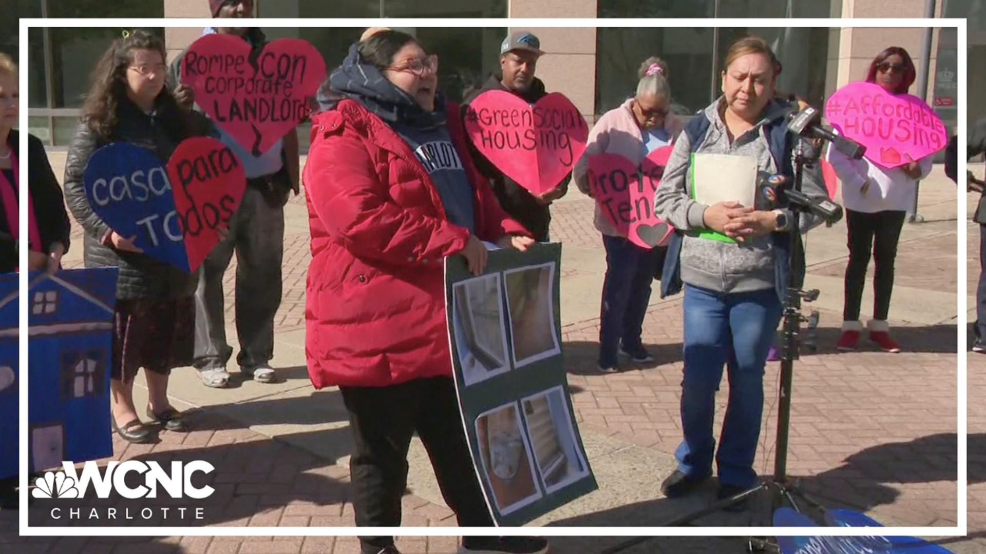 Across the United States, rallies are taking place on Valentine's Day in hopes of bringing attention to the affordable housing crisis.