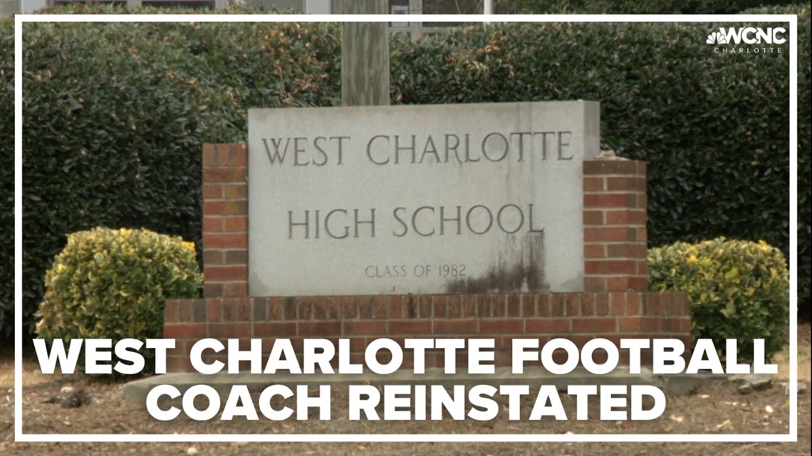 West Charlotte football coach re-instated