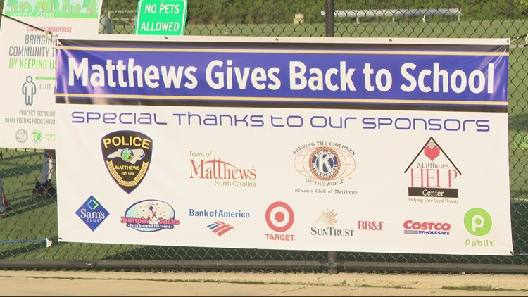 First responders host cookout, school supply giveaway with Matthews HELP Center