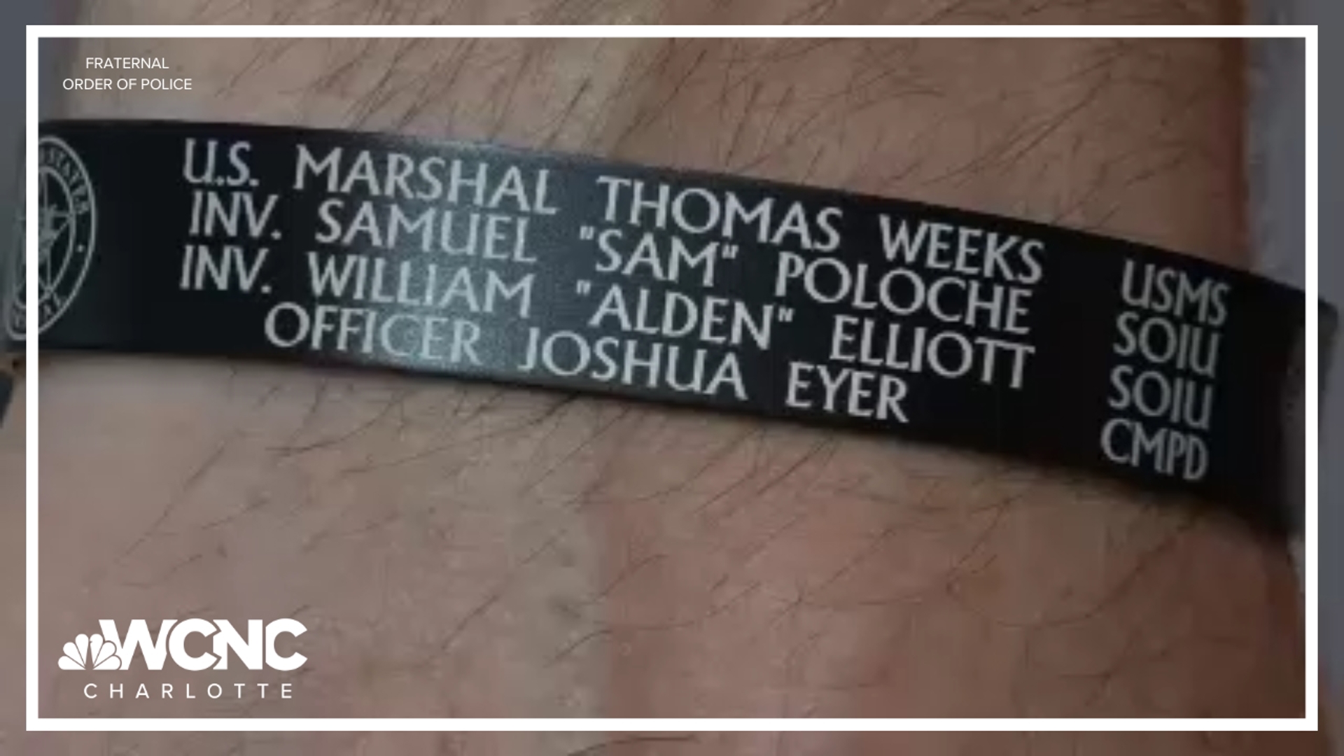 The FOP is selling the bracelets to raise money for the officers' families.