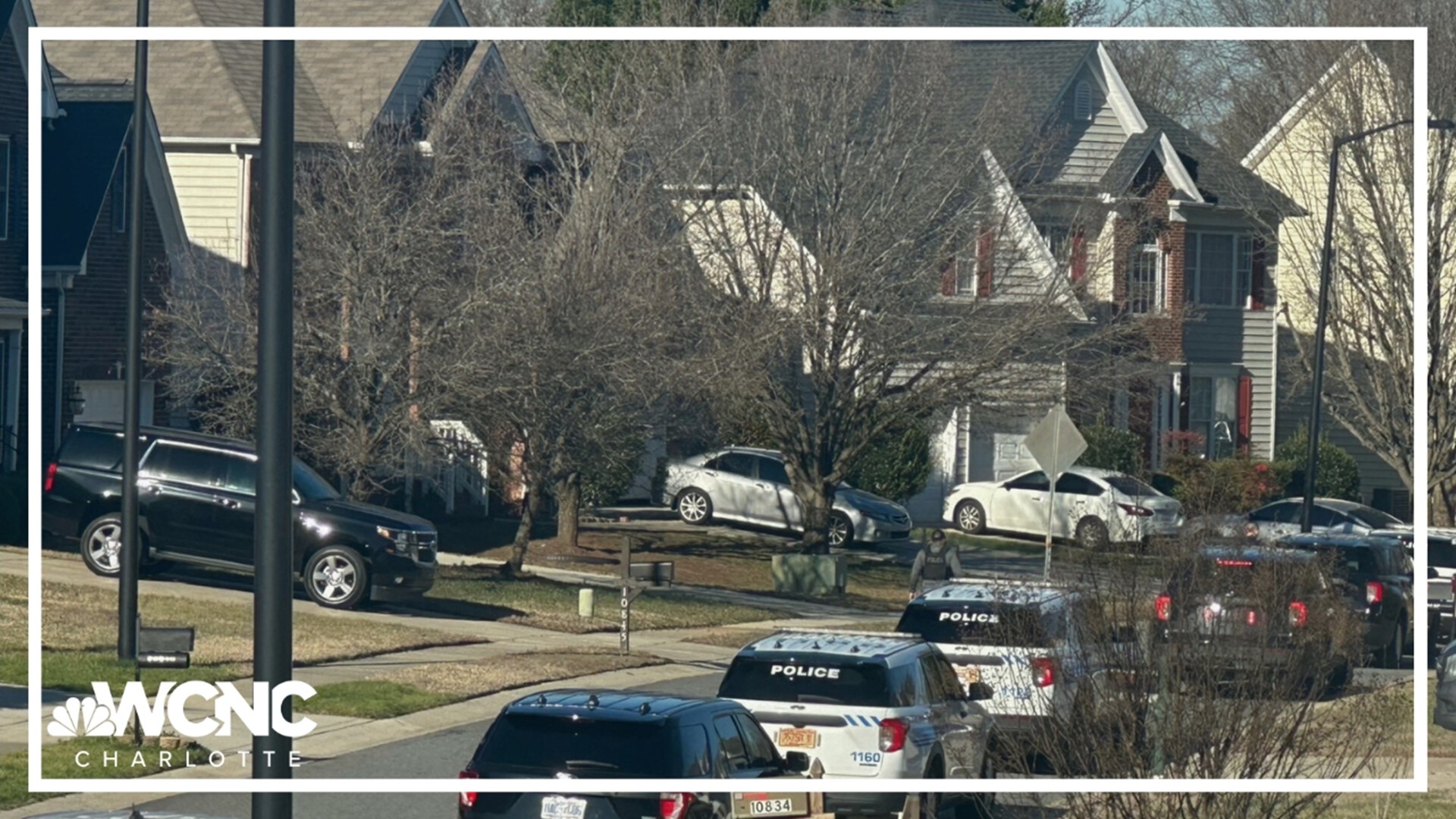 CMPD said once the car came to a stop in the University City area of Charlotte, five teens jumped out of the car and ran into a nearby wooded area.