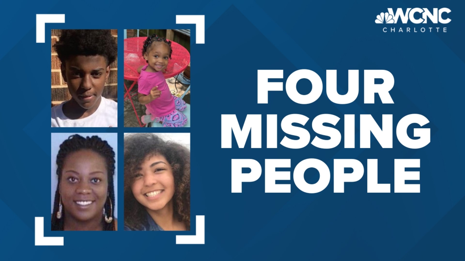 We're following four separate searches for missing people right now across the area.