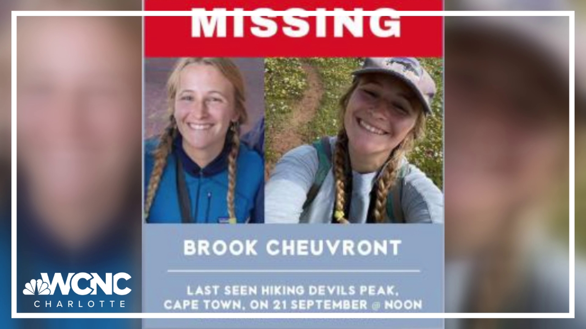 Search and rescue crews found the body of UNC student Brook Cheuvront after she disappeared during a trip to South Africa.