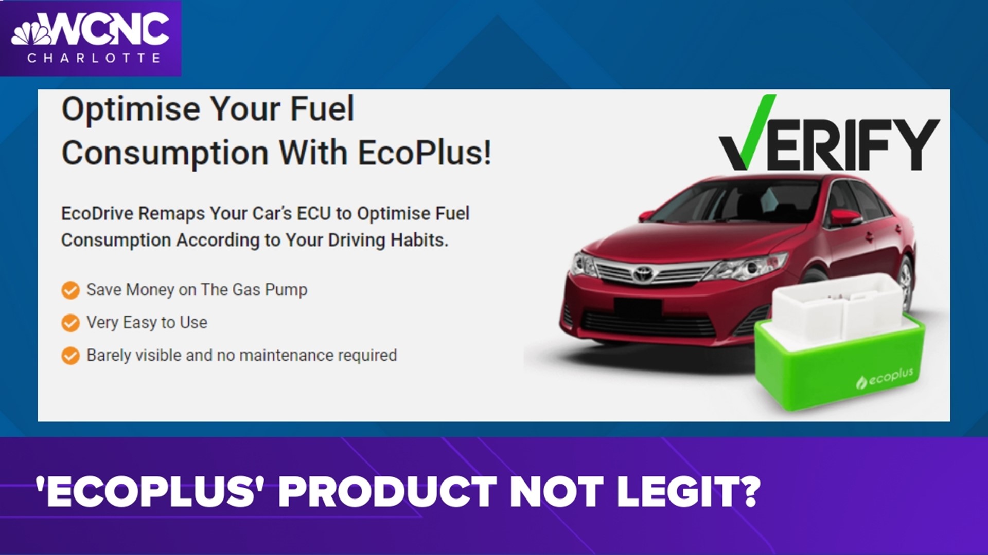Some folks looking to save on fuel have asked us about a product online claiming to help.
