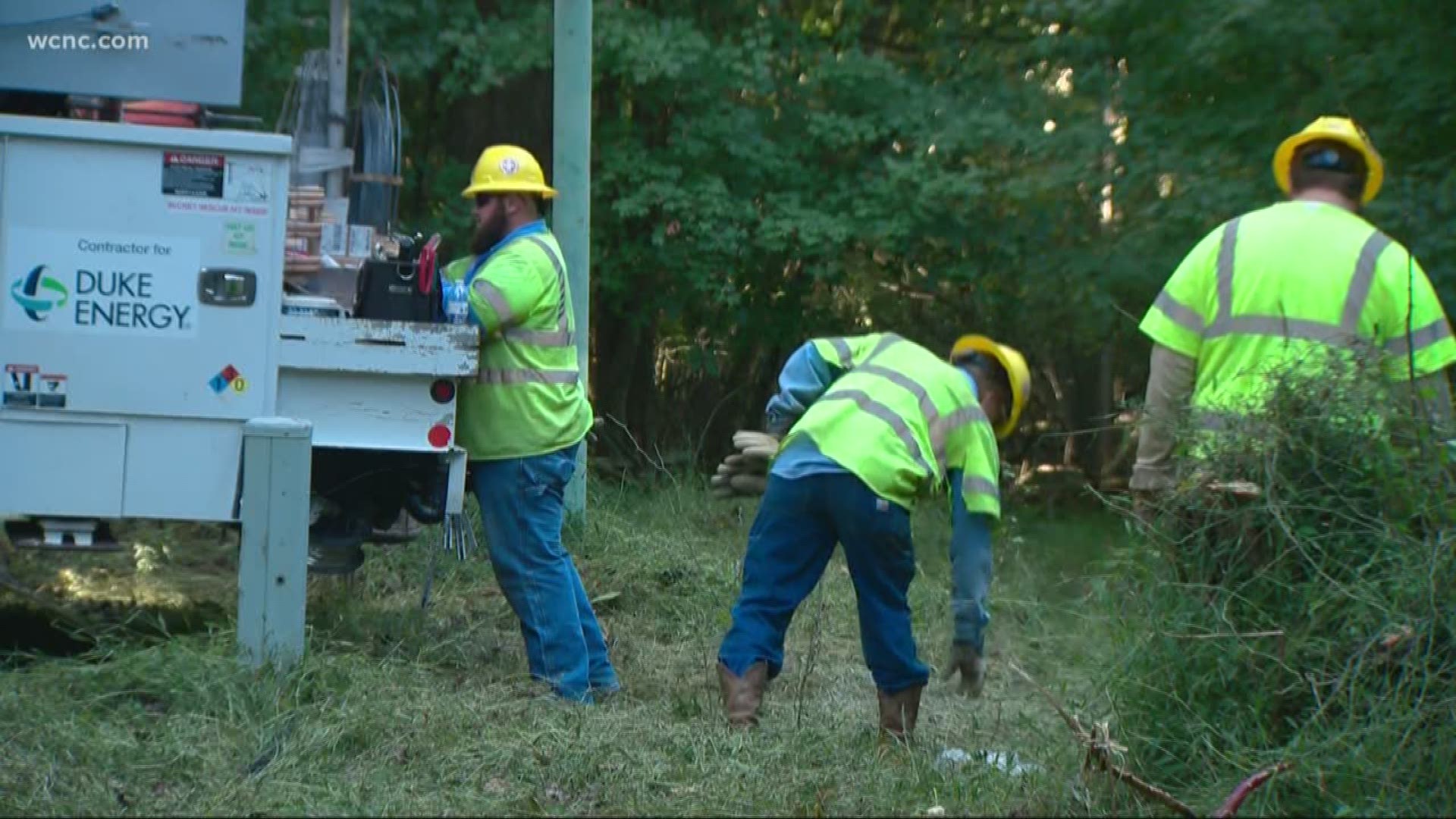 Duke Energy is hoping to get power back by Monday so CMS can resume school as soon as possible.