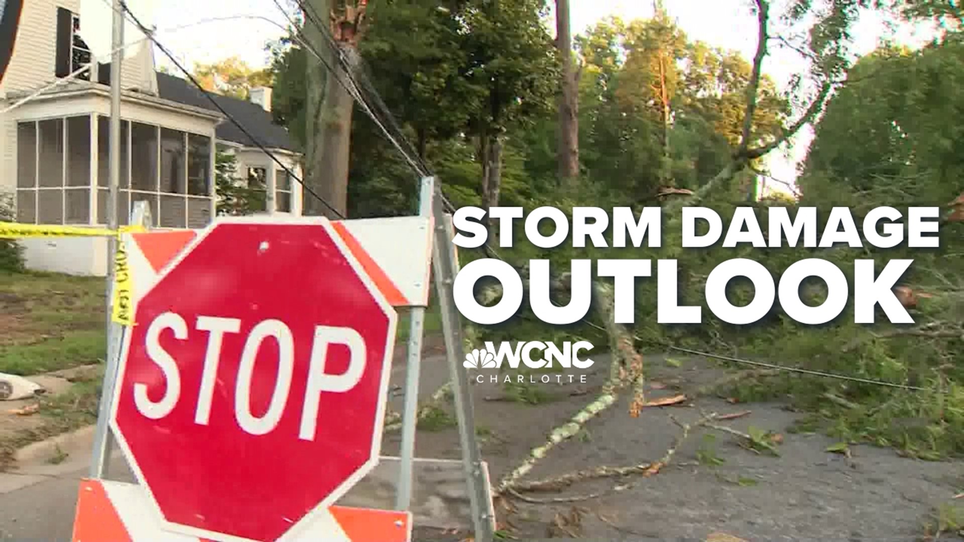 The NWS confirmed an EF0 tornado touched down in northern Mecklenburg County.