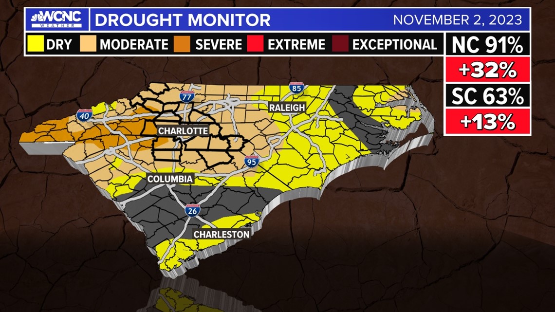 The drought is worsening across the Carolinas | wcnc.com