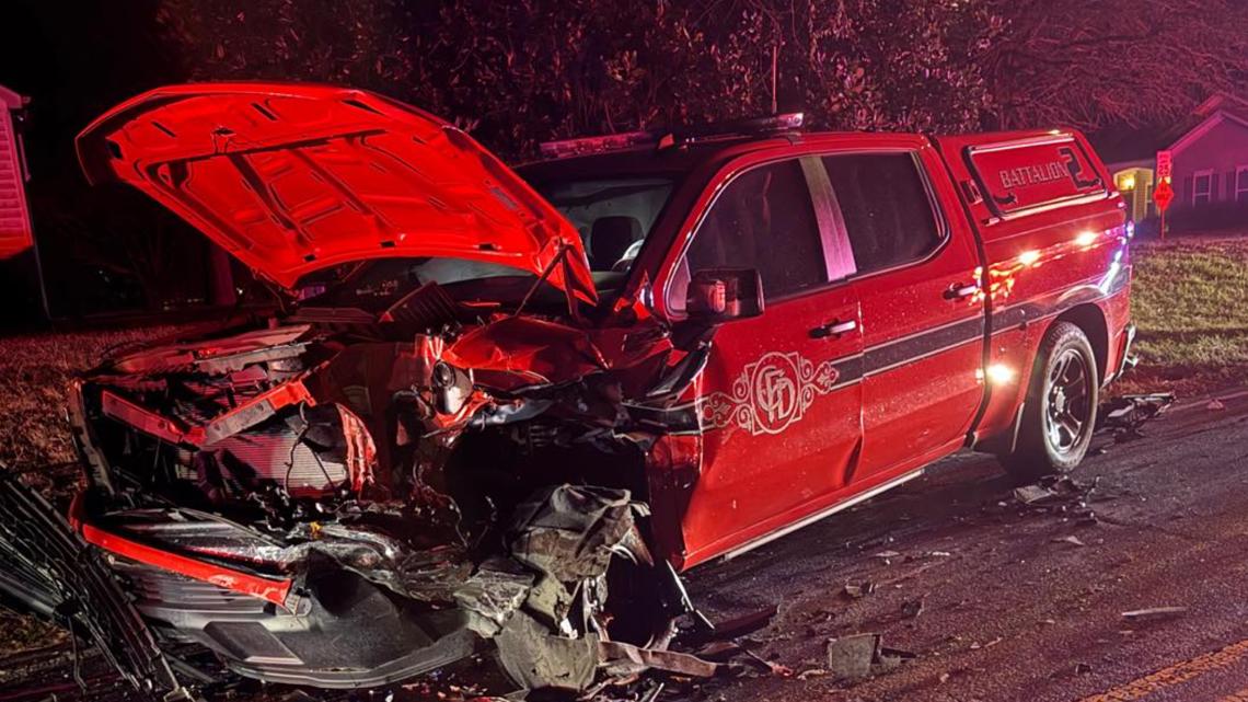 Concord firefighter injured after vehicle collides with emergency unit