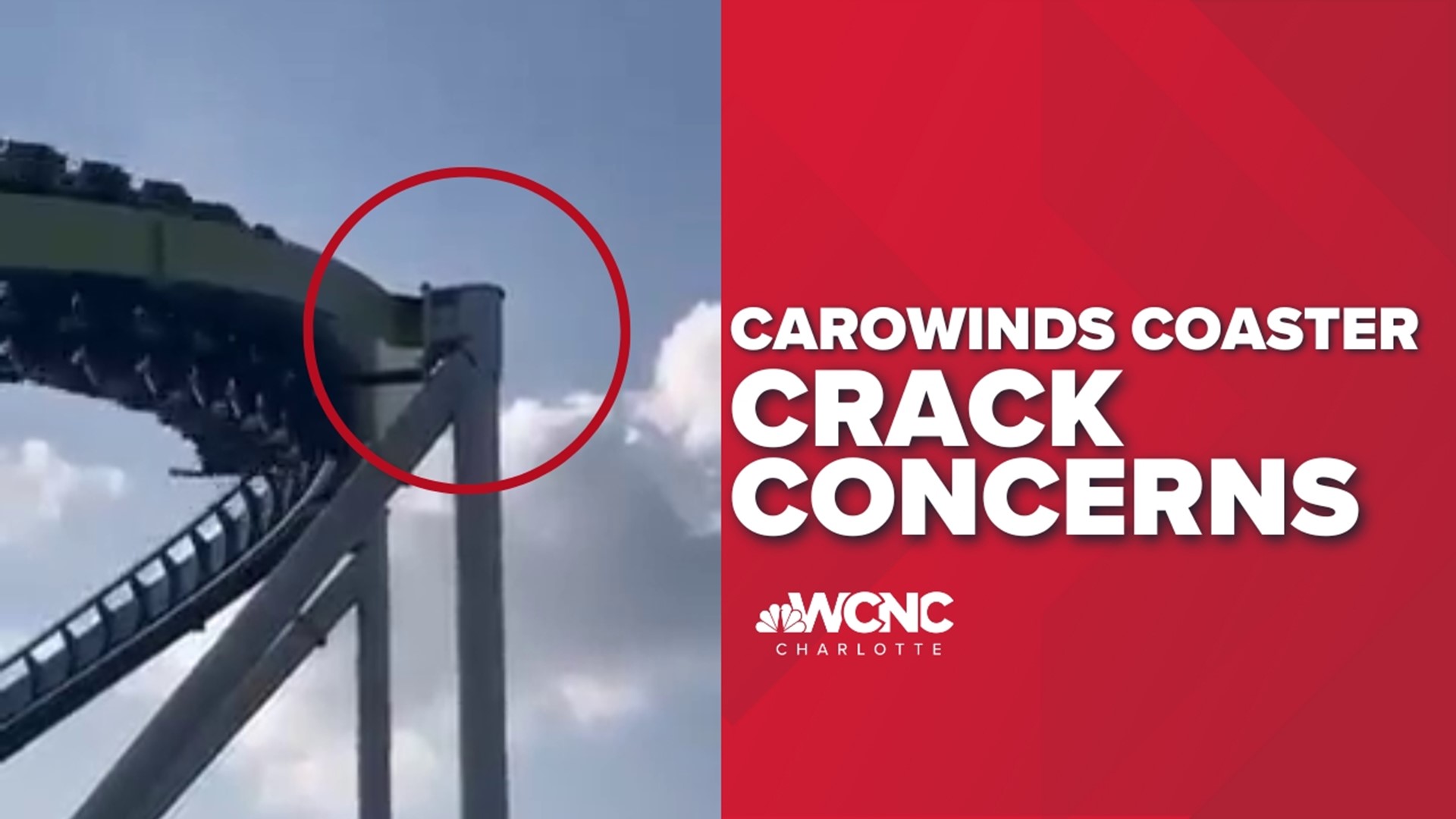Carowinds coaster closed for crack in support beam wcnc