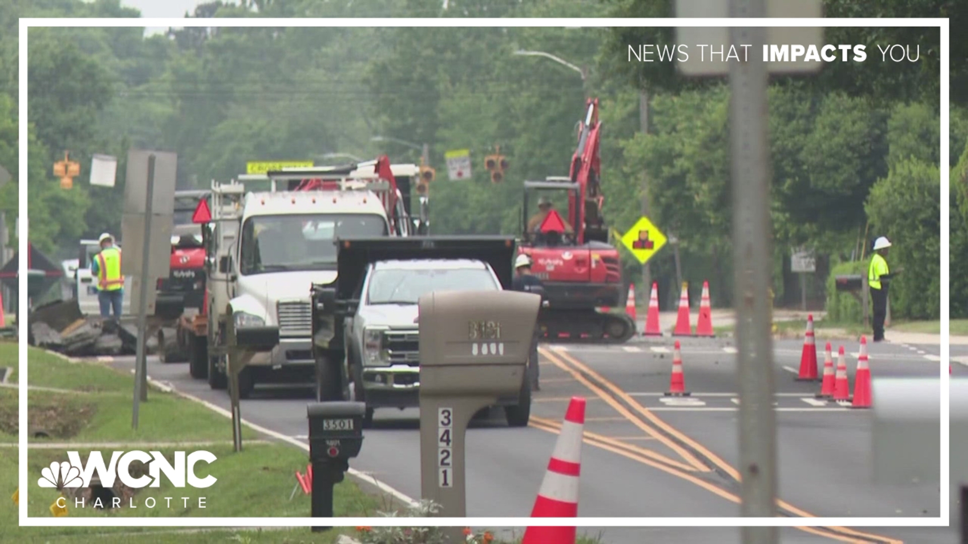 A stretch of Rea Road in south Charlotte is expected to be partially blocked for hours due to a gas leak. 
