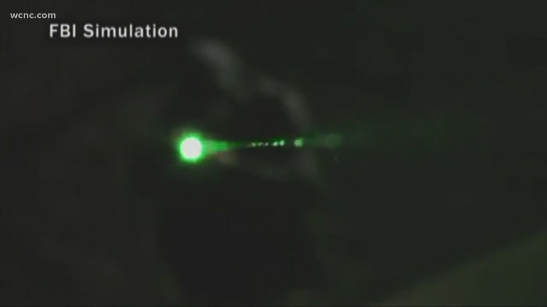 The possible penalty for pointing a laser at an aircraft is up to 20 years in prison and a quarter of a million-dollar fine.