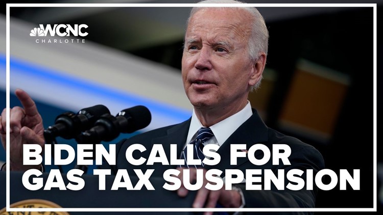 Biden raises pressure on Congress to suspend federal gas tax