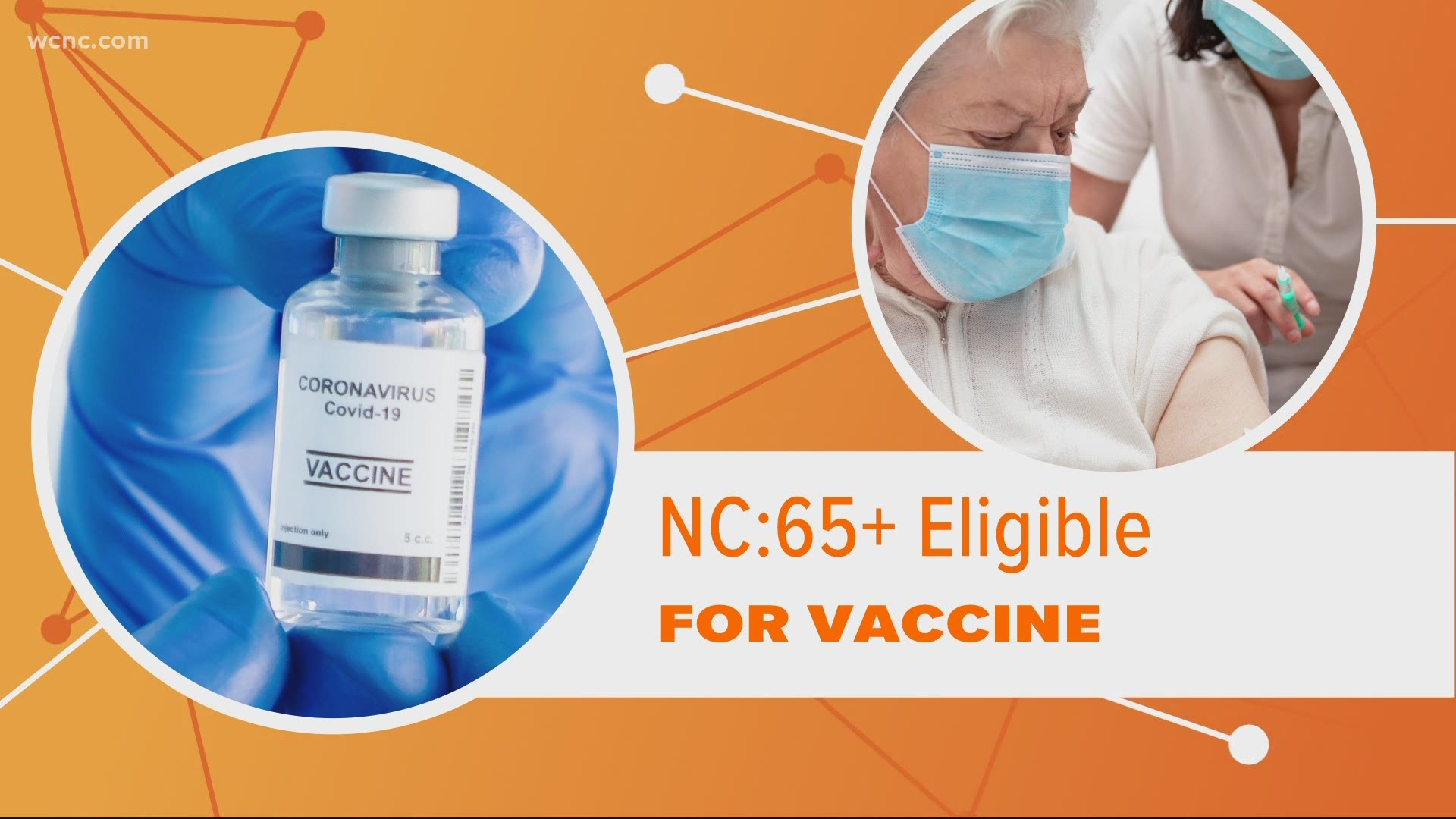 Anyone 65 or over is now eligible for the COVID-19 vaccine in North Carolina, but supplies are still limited so anyone in that age range may still have to wait.
