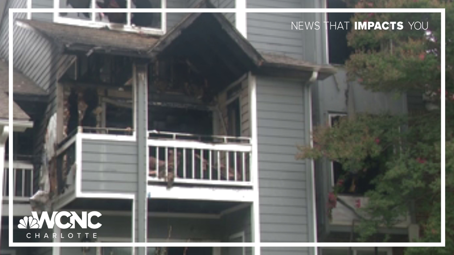 Six people were hurt in an apartment fire in south Charlotte early Thursday morning. 