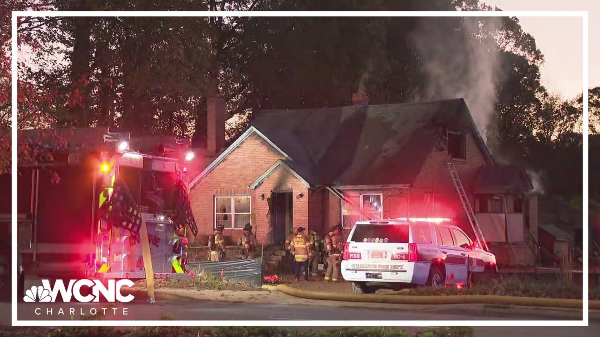 Charlotte Fire is battling a fire in east Charlotte. Crews confirmed it is on Sharon Amity Road, right off Central Avenue.