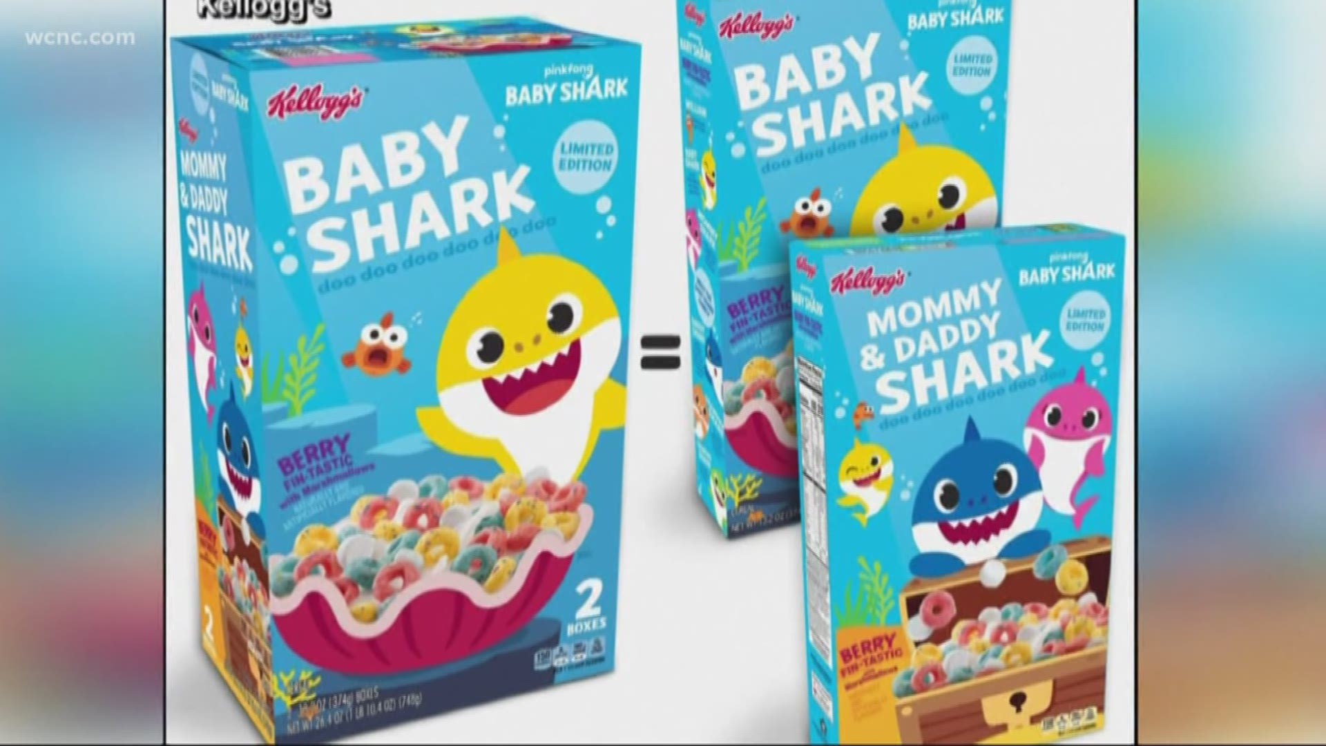 Baby Shark is coming to a grocery store near you. Kellogg's announced it is launching a new cereal inspired by the popular children's song in August.