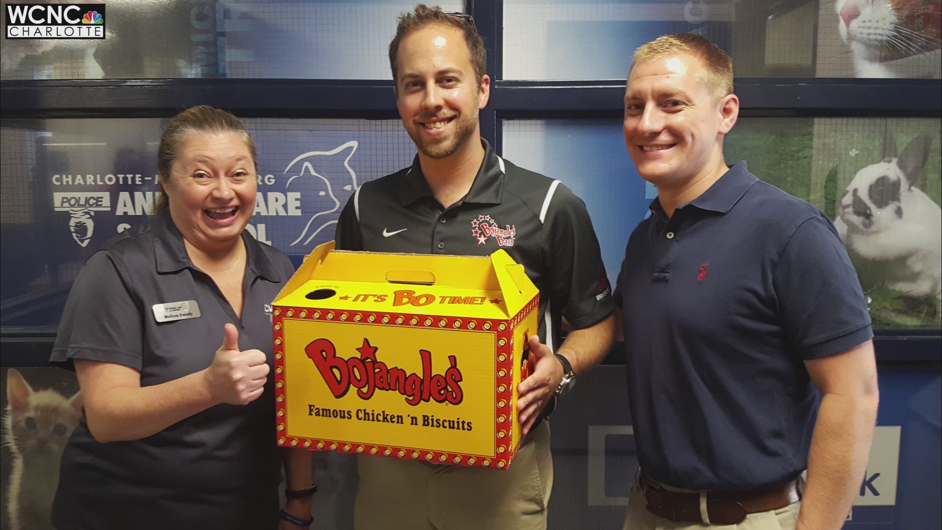 Bojangles comes to the rescue when shelter runs out of boxes