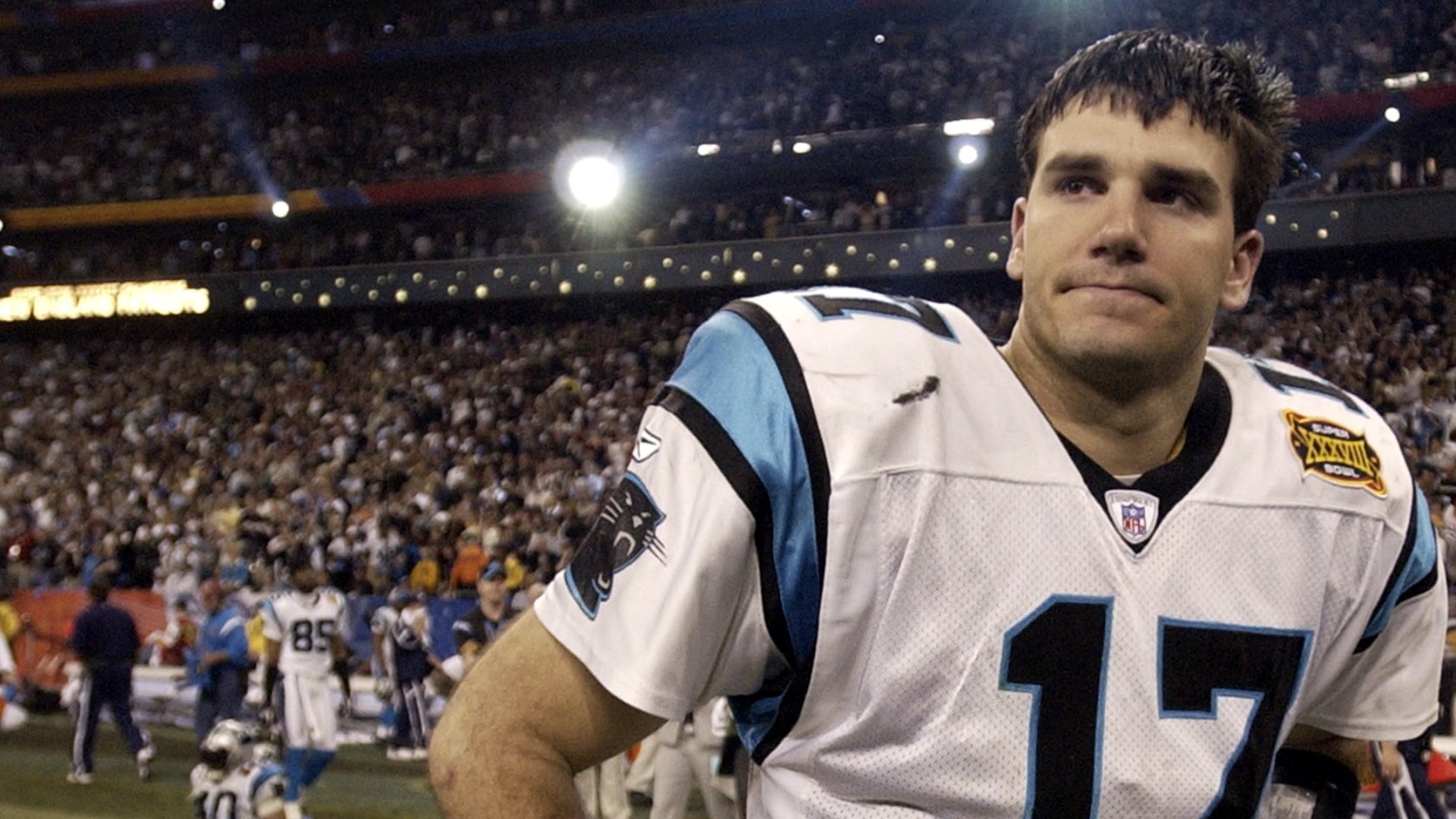 Former Panthers quarterback Jake Delhomme explains how it felt losing the Super Bowl, his memories of Super Bowl 38 and makes a prediction for Super Bowl 56.