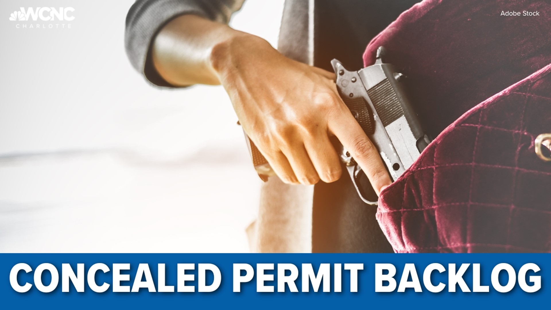 Over 7,000 concealed gun permits are still awaiting approval in Mecklenburg County.