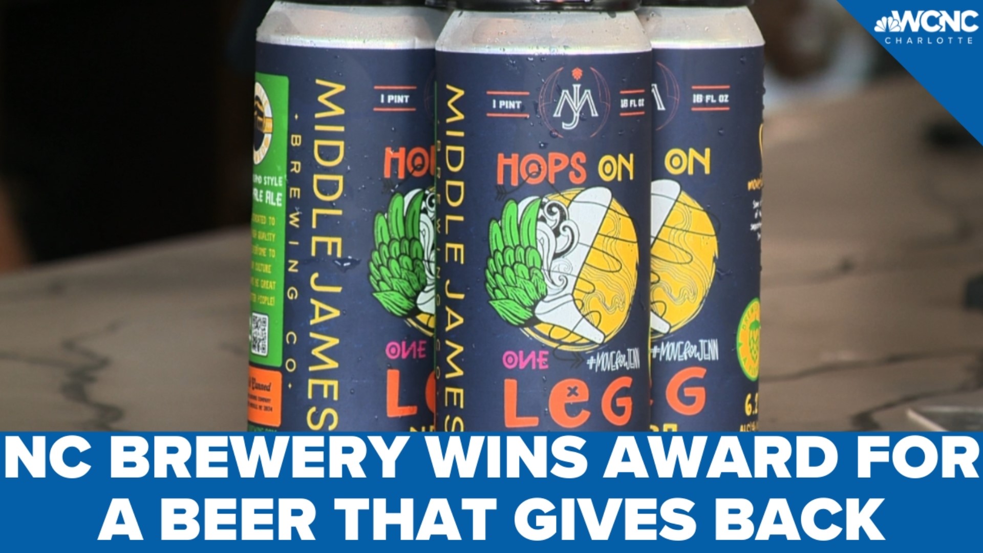 Co-owner and brewer Andrew Viapiano said Middle James Brewing has won three awards this year, but the win for "Hops on One Leg" tastes sweeter.